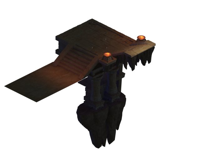 beastmaster - the steps of the palace 3D 모델 .c4d .max .obj .3ds .fbx .stl .blend 