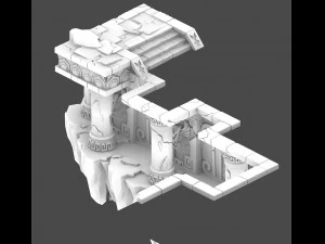 beastmaster - underground wall 3D Model