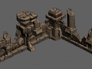beastmaster - underground wall Modelo 3D