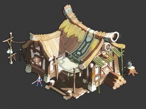small apricot - wild house 3D Model