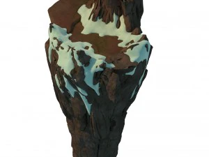 白驼山-平台正面 3D 模型