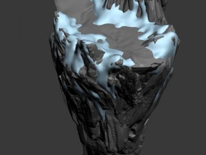 white camel mountain - platform front surface 3D Model
