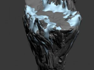 white camel mountain - platform front surface 3D Model