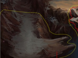 white camel mountain - mountain broken bridge 3D Модель