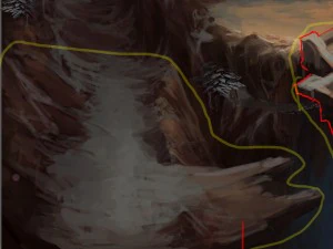 white camel mountain - mountain broken bridge 3D Model