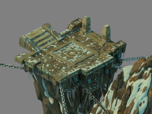 white camel mountain - mountain platform 3D Model