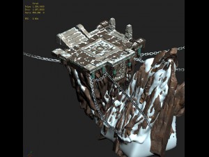 white camel mountain - mountain platform 3Dモデル