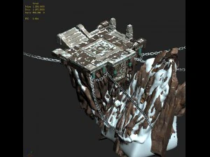 white camel mountain - mountain platform 3D Model