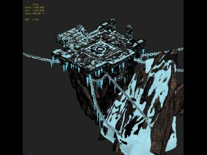 white camel mountain - mountain platform 3D Model
