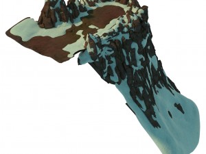 white camel mountain - cliff 3D Model