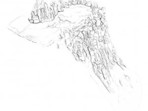 white camel mountain - cliff 3D Model