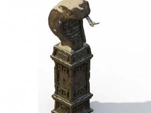 white camel mountain - cobra stone 3D Model