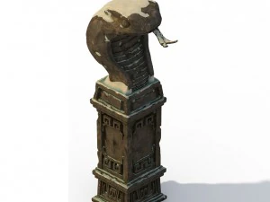 white camel mountain - cobra stone 3D Model