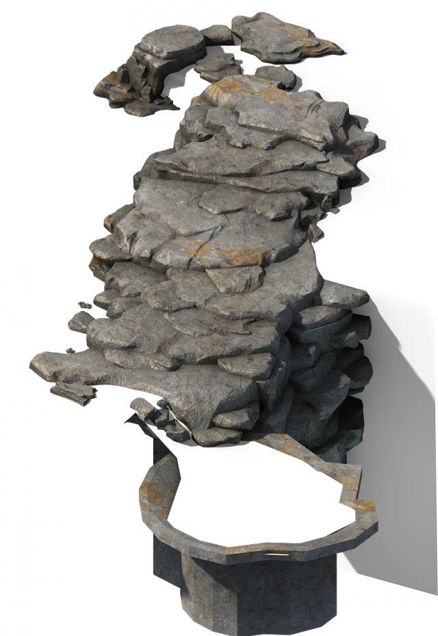 dali duan - rock 01 Model 3D .c4d .max .obj .3ds .fbx .stl .blend 