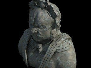 large stone carving - buddha 01 3D 模型