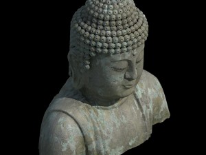 large stone carving - buddha 02 Modèle 3D