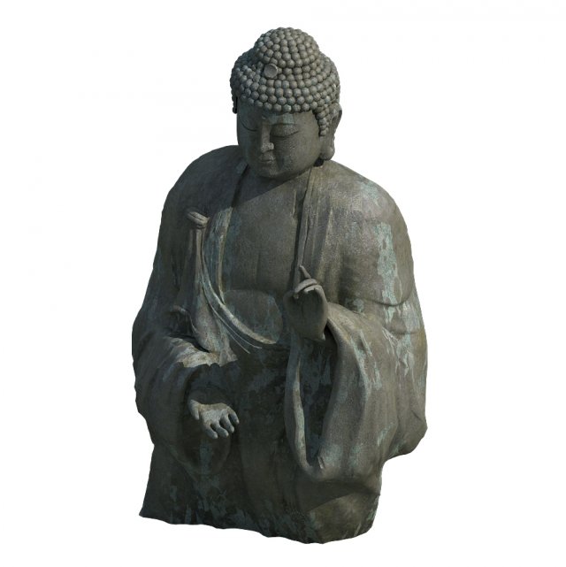 large stone carving - buddha 04 3D मॉडल .c4d .max .obj .3ds .fbx .stl .blend 