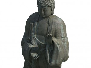 large stone carving - buddha 04 Modèle 3D