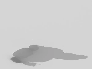 large stone carving - broken buddha 03 3D Model