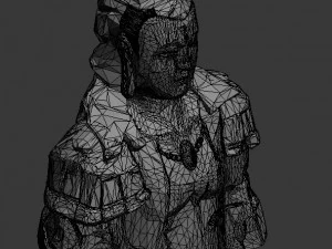 large stone carving - broken buddha 03 3D Model