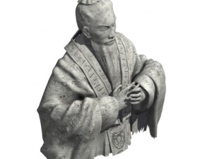 large - stone statue 01 Modelo 3D