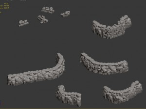 fountain hill rock - terrain 02 Model 3D