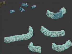 fountain hill rock - terrain 02 Model 3D