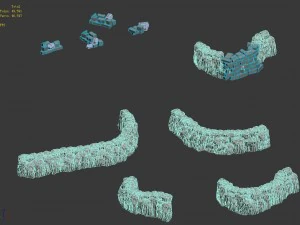 fountain hill rock - terrain 02 3D Model