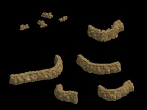 fountain hill rock - terrain 02 Model 3D