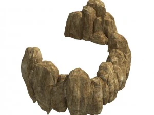 square hill rock - terrain 03 3D Model
