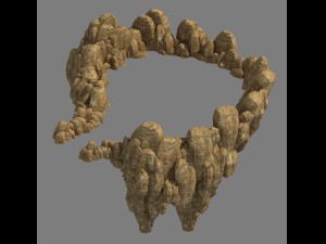 fountain hill rock - topography 05 3D Model