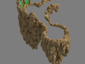 fountain hill rock - terrain 06 3D Models