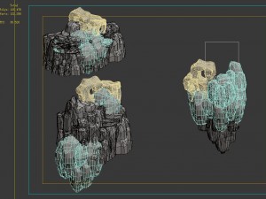 fountain hill rock - terrain 09 Model 3D