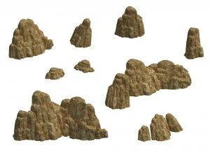 roccia fong shan - terreno 10 Modello 3D