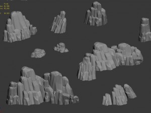 fong shan rock - terrain 10 3Dモデル