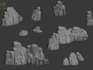 fong shan rock - terrain 10 3D Model