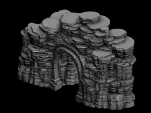 ghost mountain - mountain cave 01 3D Model