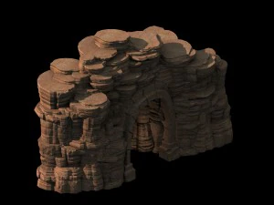 ghost mountain - mountain cave 01 3D Model