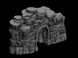 ghost mountain - mountain cave 01 Modelo 3D
