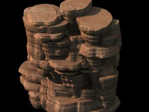 ghost mountain - mountain cave 01 3D Model