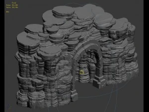 ghost mountain - mountain cave 01 3D Model