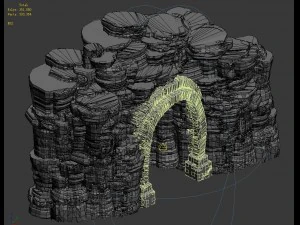 ghost mountain - mountain cave 01 3D Model