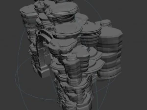 ghost mountain - mountain cave 01 3D Model