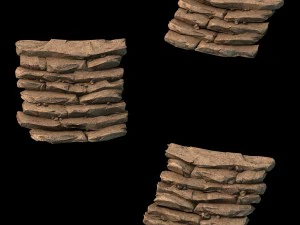 ghost mountain - mountain stairs 01 3D Model