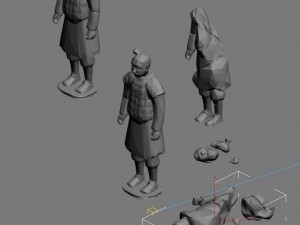 ghosts and mountains- terracotta warriors and horses 3D मॉडल