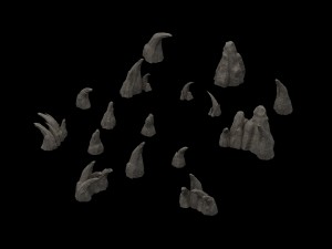 ghost town - sharp stone Modèle 3D