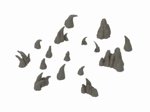 ghost town - sharp stone 3D Model