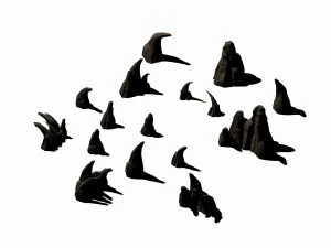 ghost town - sharp stone 3D Model