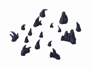 ghost town - sharp stone 3D Model