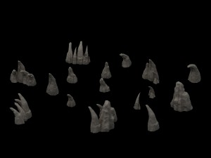 ghost town - sharp stone Modèle 3D